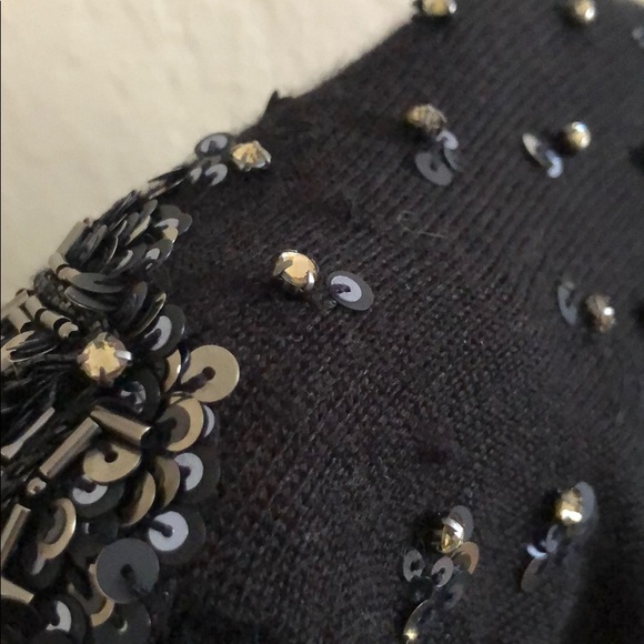 NWT Loft black sweater wool dress XS - Picture 6 of 6